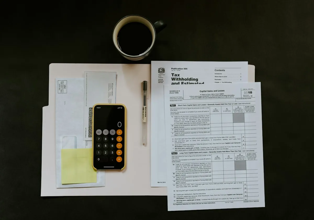 Tax return documents ready for review